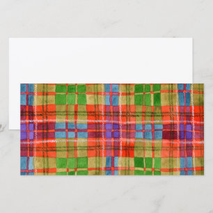 MAC RAE TARTAN 8x4 Cartão Plano / Horizontal