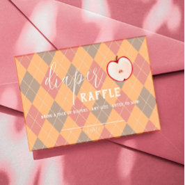 Maçã de Caramelo - Fralda Vermelha Raffle Inserção