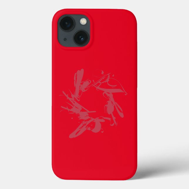 maçã iphone 13 case art design (Verso)