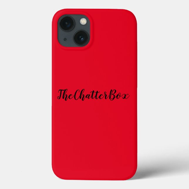 maçã iphone 13 case CHATTERBOX art e design (Verso)
