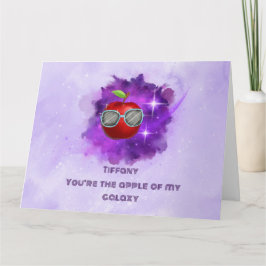 Maçã no Cartões de agradecimentos galáxico agradec