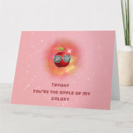 Maçã no Cartões de agradecimentos galáxico agradec