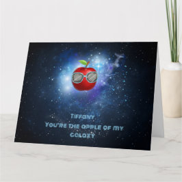 Maçã no Cartões de agradecimentos galáxico agradec