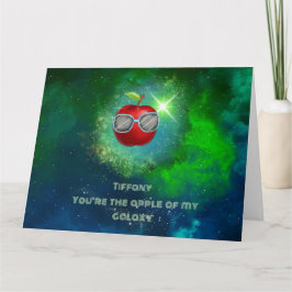 Maçã no Cartões de agradecimentos galáxico agradec