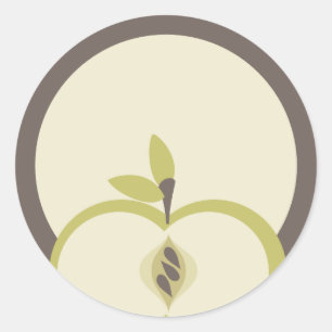 maçã verde do meu adesivo de presente de cozinha