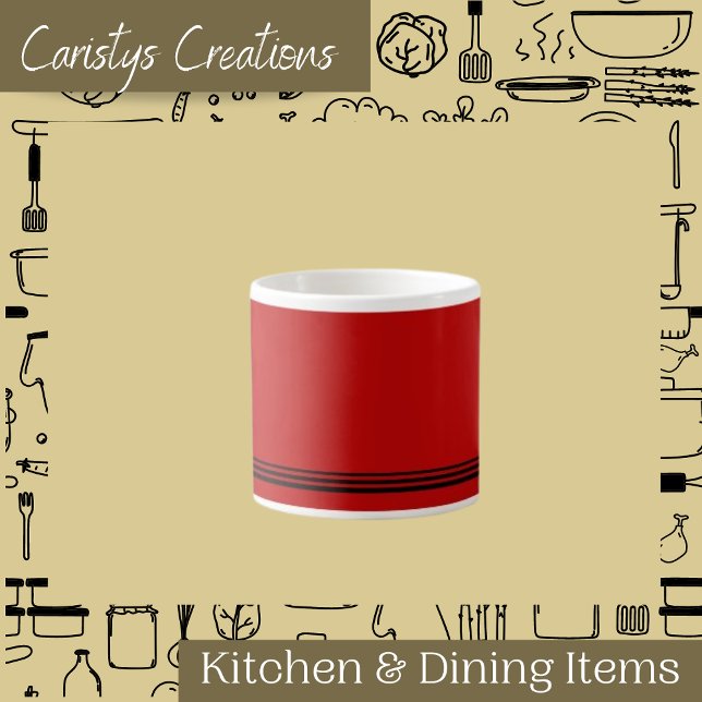 Maçã Vermelha Contemporânea com Xícara de Espresso (Criador carregado)