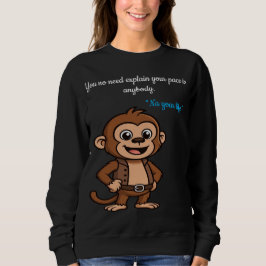 Macaco Confiante – Camiseta Minimalista de Estilo