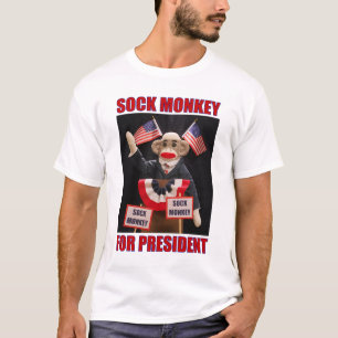 Macaco da peúga para o presidente T-shirt
