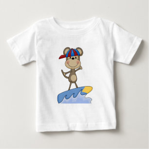 Macaco da praia - t-shirt e presentes surfando