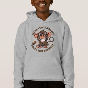 Macaco de Cartoon Reproduzido   Crianças Pullover 