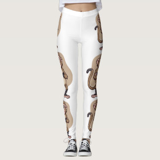 Macaco de Confiança Calma – Leggings de Estilo de