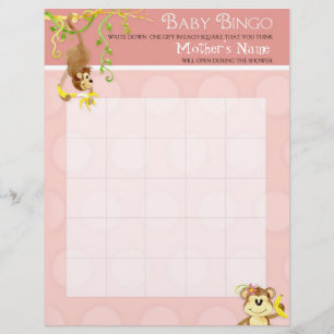 Macaco de Lil, jogo da precipitação do Bingo n d