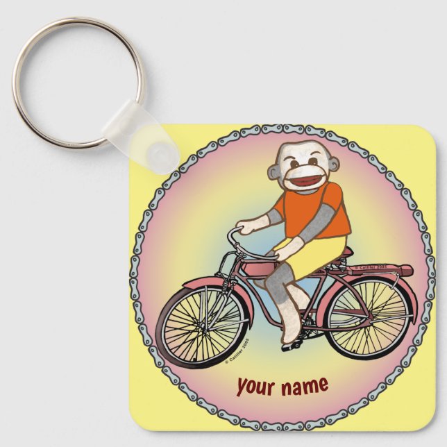 Macaco de Meia  chaveiro de Bicicleta  (Frente)