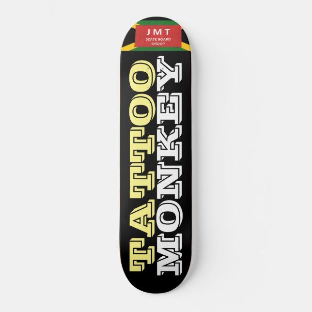 MACACO DE TATUAGEM Skateboard (Frente)