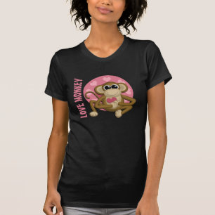 Macaco do Amor - Macaco Bonito com Camiseta de Cor
