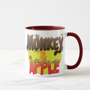 Macaco e caneca de Apple