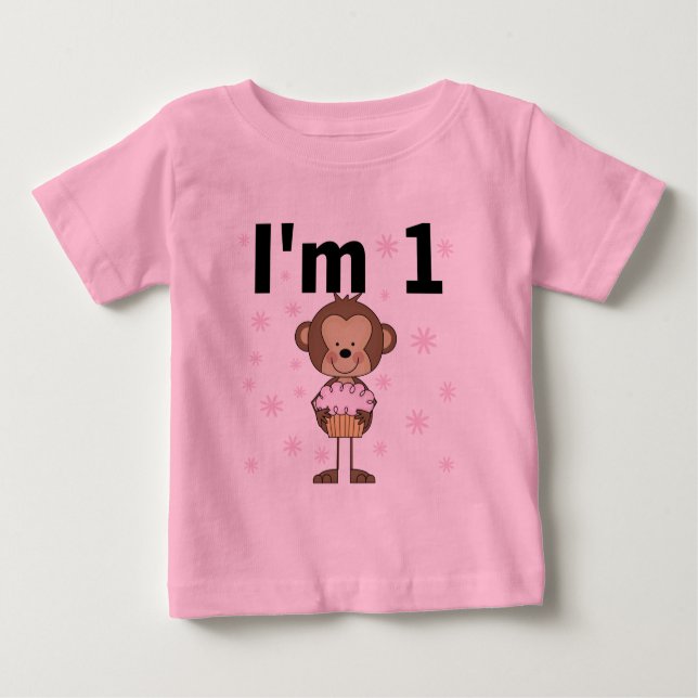 Macaco eu sou um camiseta e uns presentes de 1 (Frente)