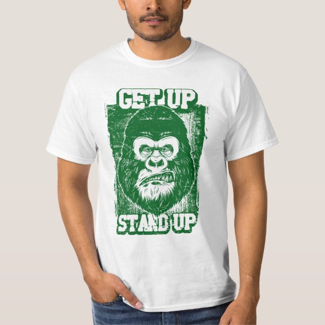 Macaco fuma camiseta (Frente)