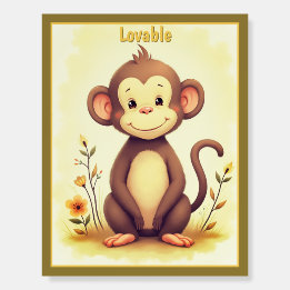 Macaco Marrom Fofo