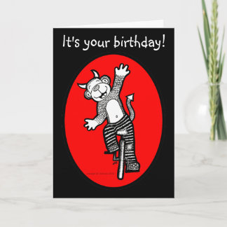 Macaco mau é o seu cartão de aniversário Shenaniga