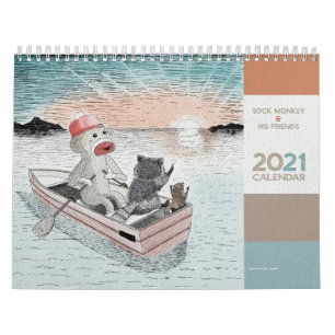 Macaco-meia-bonito e seus amigos - Calendário 202