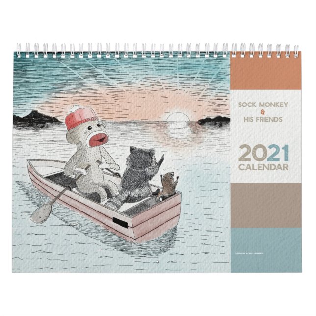 Macaco-meia-bonito e seus amigos - Calendário 2021 (Capa)