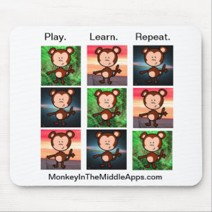 Macaco no mousepad médio de Apps