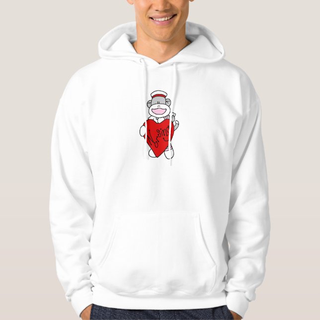 Macaco Sock, adoro camisetas e presentes (Frente)