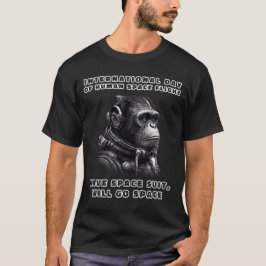 Macaco Vai Para A Camiseta Espacial
