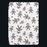 Macacos-meia bonitos com padrão de coração vermelh<br><div class="desc">Este cobrir inteligente de iPad com padrão de macaco é perfeito para qualquer um que ama macacos-meia e quer mostrá-lo no seu iPad!</div>