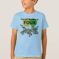 Macacos Swing 4º Aniversário Camisetas e presentes