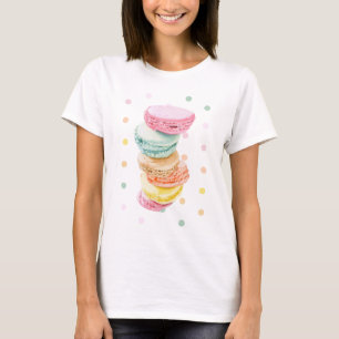 Macarons pontos Damas T-shirt
