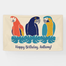 Macaws Illustra Partido Tropical
