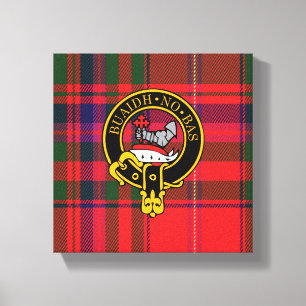 Macdougall Scottish Crest e Tartan Canvas