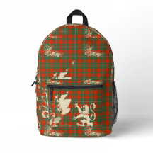 MacGregor Ancient Tartan Scotland Lion Map Art