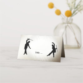 Macho Top Hat Canis Tap Dancers Colocam Cartões