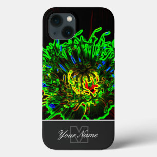 Macho verde Neon-Pop-Art floresce com Monograma!