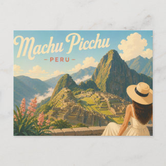 Machu Picchu - A Senhora do Chapéu Cartão Postal d
