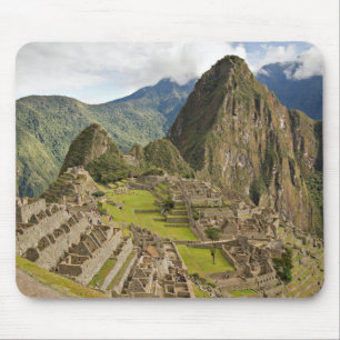 Machu Picchu, cidade do inca no mousepad de Peru