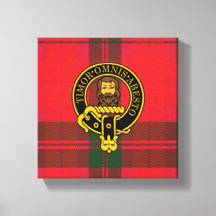 Macnab Scottish Crest e Tartan Canvas