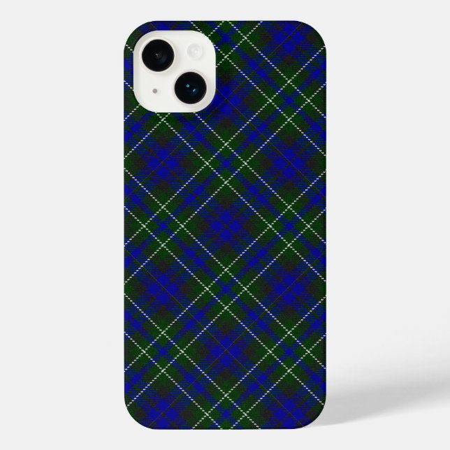 Macneil de Colonsay tartan xadrez verde azul (Verso)