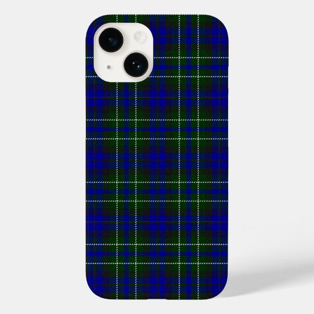 Macneil de Colonsay tartan xadrez verde azul (Verso)