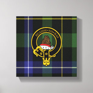 Macneil Scottish Crest e Tartan Canvas