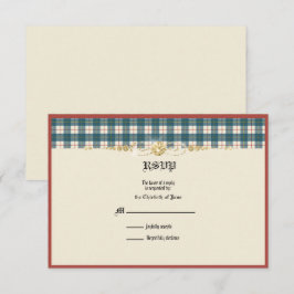 MacRae Conchra Tartan Wedding RSVP