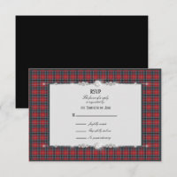 MacTavish Modern Scottish Tartan RSVP