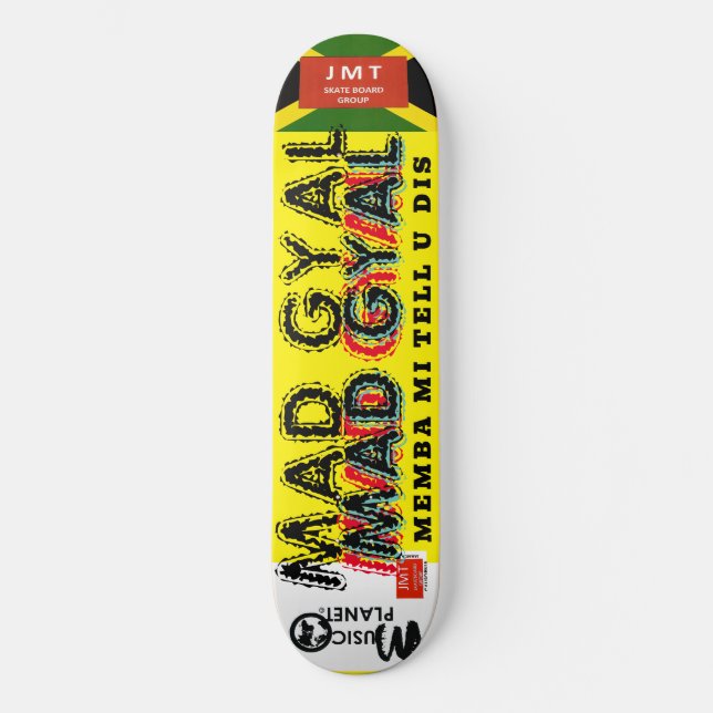 MÁD GYAL 8, 1/4", skateboard Deck (Frente)