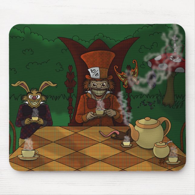 Mad Hatters Tea Party Mousepad (Frente)