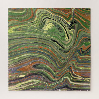 Mad Love 1 Wild Green Abstrato Quebra-cabeça