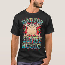 Mad Para Camisa De Música Do País