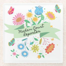 Madame Court Reporter Primavera Floral Porta copos